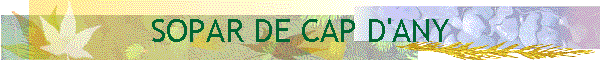 SOPAR DE CAP D'ANY